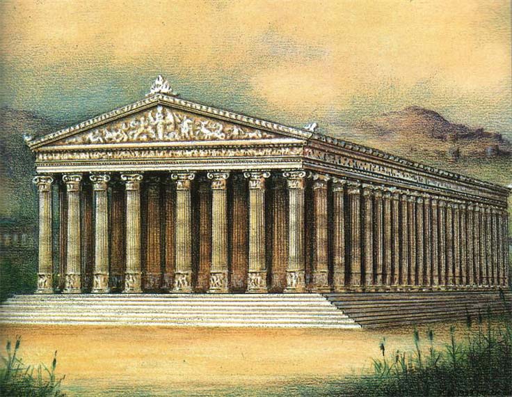 Храм Артемиды в Эфесе, реконструкция