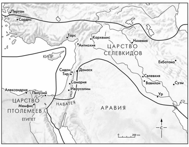Политическая карта древнего ближнего востока