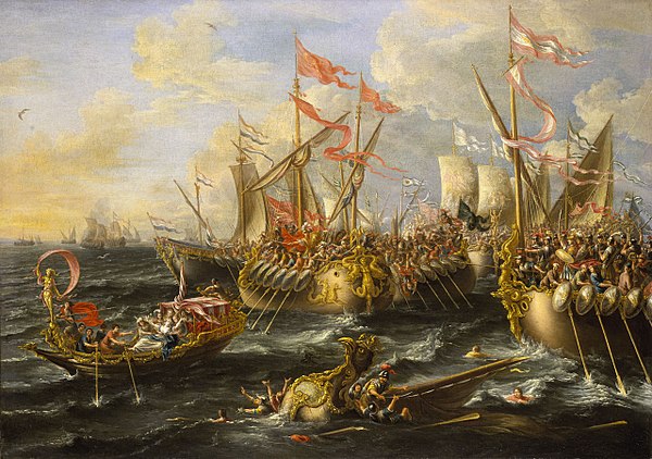 Сражение при Акциуме. Л. Кастро, 1672