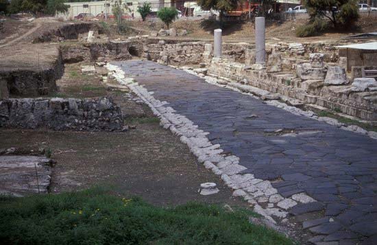 Римская улица в Тарсе, раскопки, фото