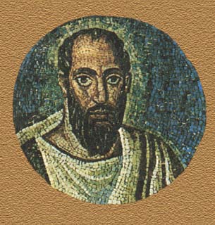 Ап. Павел, мозаика, Равенна,VI век