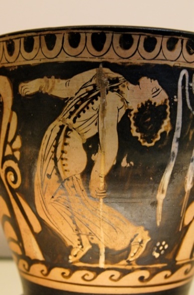 Танец менады, роспись на греческой вазе