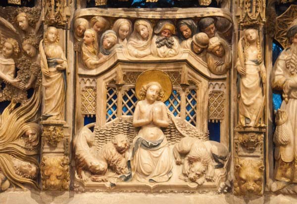 Св. Фекла со львами, каф. собор Таррагоны, Испания