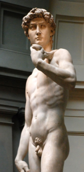 Необрезанный Давид с пращой, Микеланджело