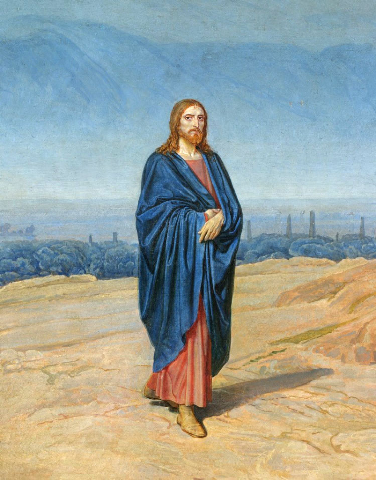 Иисус, А. Иванов, фрагмент картины «Явление Христа народу»