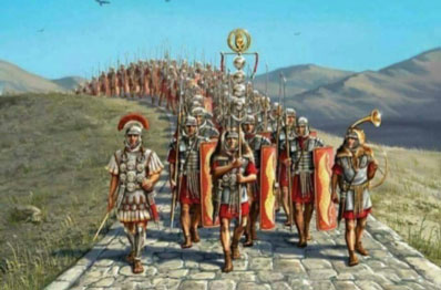 Легион на марше, римская «саранча»