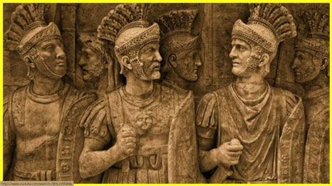 Римские легионеры на колонне Траяна